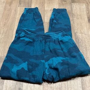 PINK Victoria's Secret Teal Camouflage Joggers